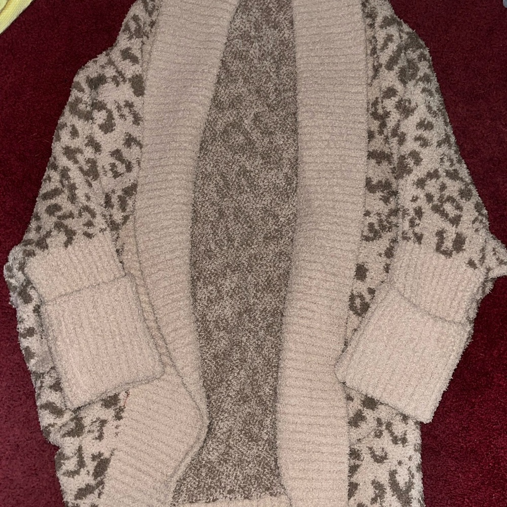 Sweet Love Cream and Brown Leopard Cardigan
